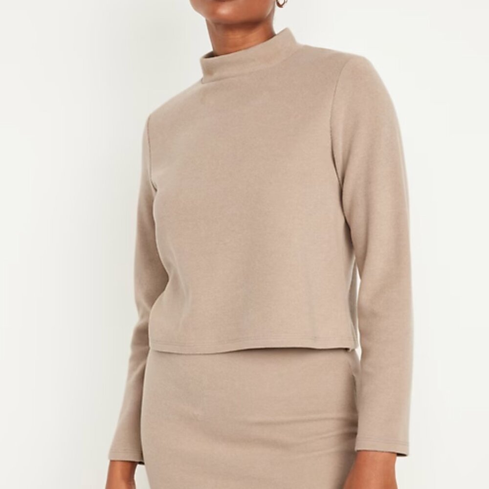 Old Navy French Rib Mock-Neck Sweater Size Small